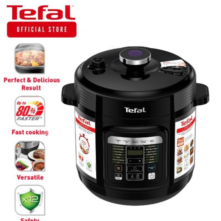 [Mã ELHADEV giảm 4% đơn 300K] Nồi áp suất điện Tefal CY601868 - 6L . Hàng Chính Hãng - Bảo hành toàn quốc