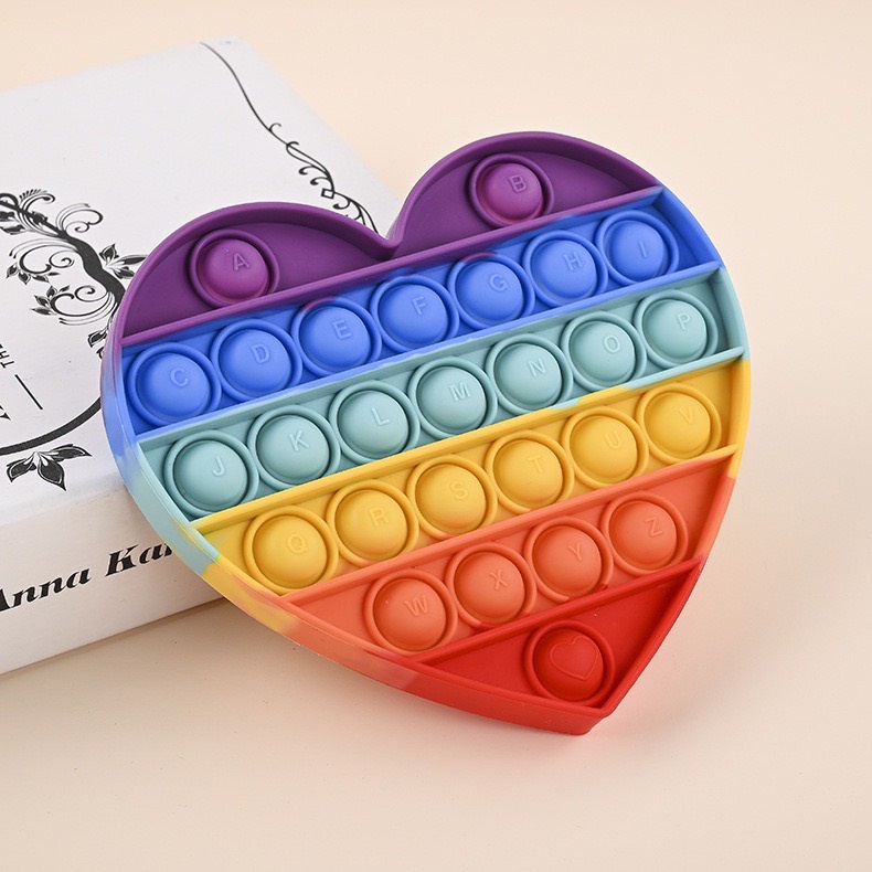 Đồ Chơi Pop it bóp bóp Bấm Nút Bóp Bóng - Pop It Fidget Toy, Giảm Stress, Bằng Silicon An Toàn Cho Trẻ Em