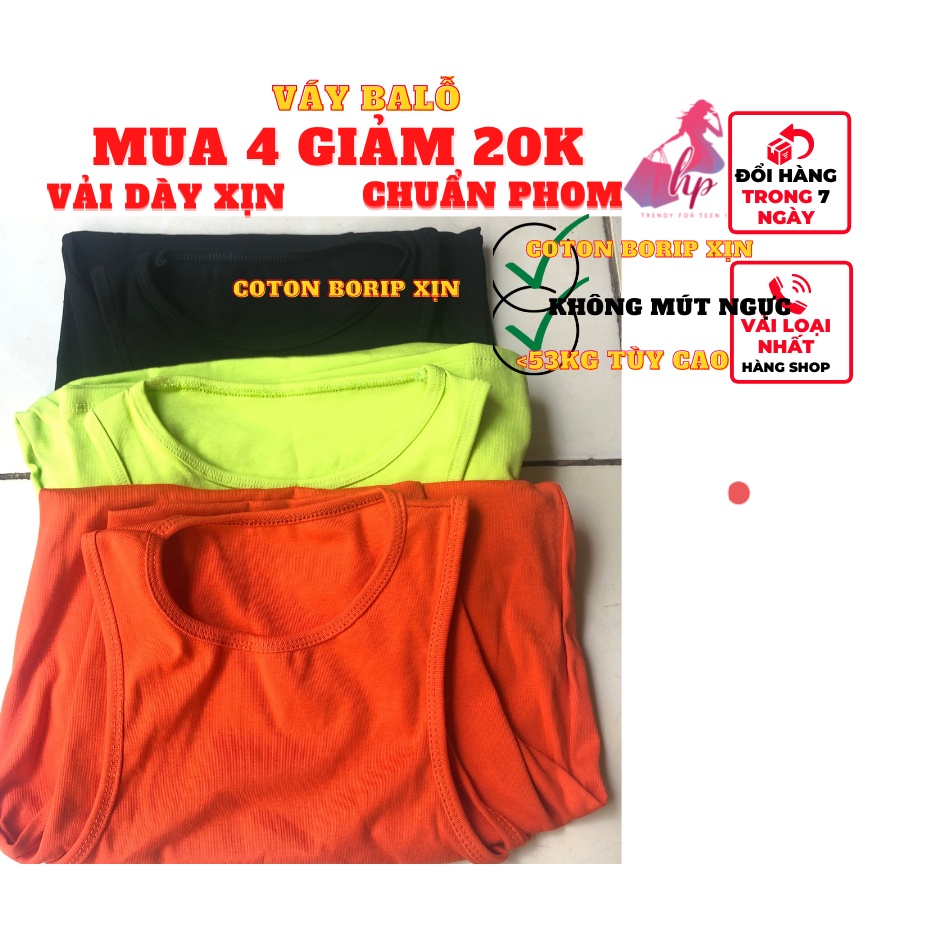 Váy đầm nữ 3 lỗ sát nách ôm body thun cotton xịn mịn dự tiệc sang chảnh thời trang sexy mẫu mới 2022 - mã VD123