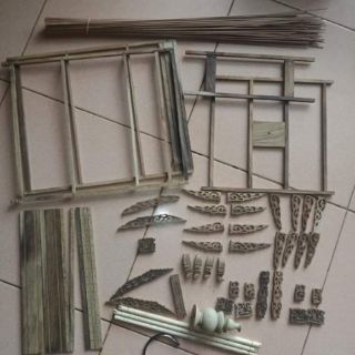 Lồng chim giả thái full phụ kiện