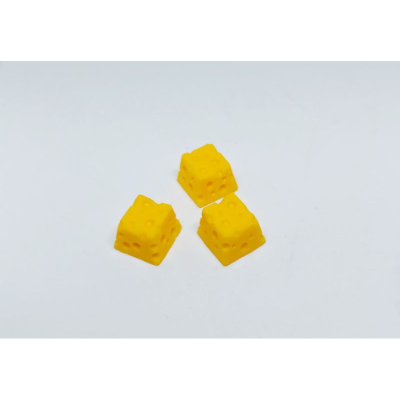 Keycap cheese clone trang trí bàn phím cơ gaming.