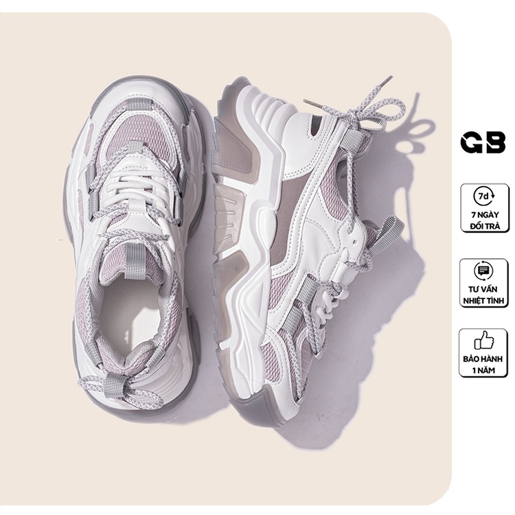 [Mã WABRMH99 giảm 12% đơn 99K]Giày Sneaker Nữ Đế Bánh Mì Cao 5 cm Cá Tính giayBOM L1628