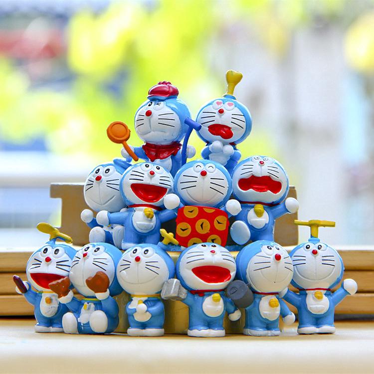 Bộ 12 mô hình Doraemon dễ thương dành cho bé