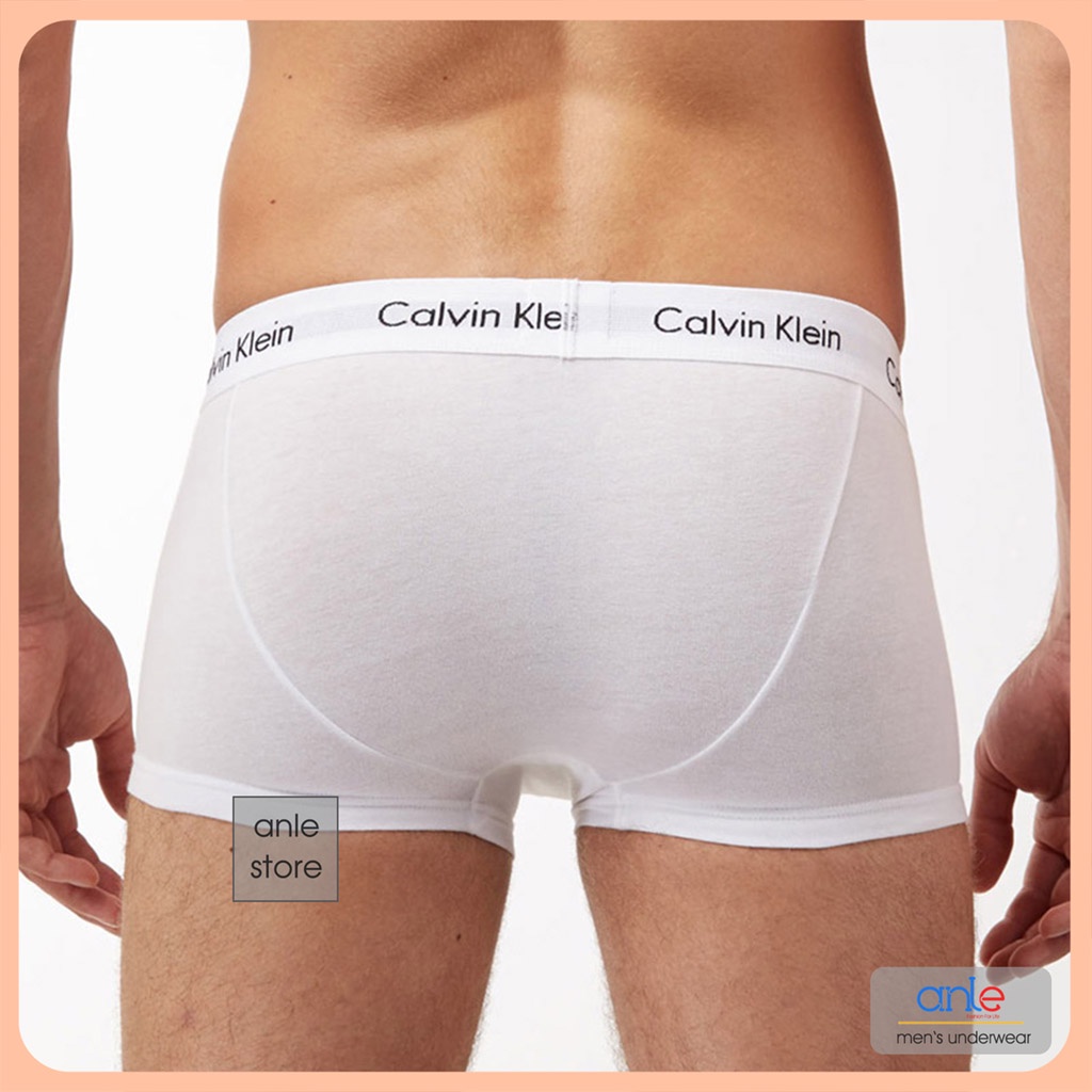 Set 3 Quần sịp nam Boxer Cotton thiên nhiên Cao cấp Thông hơi thấm hút