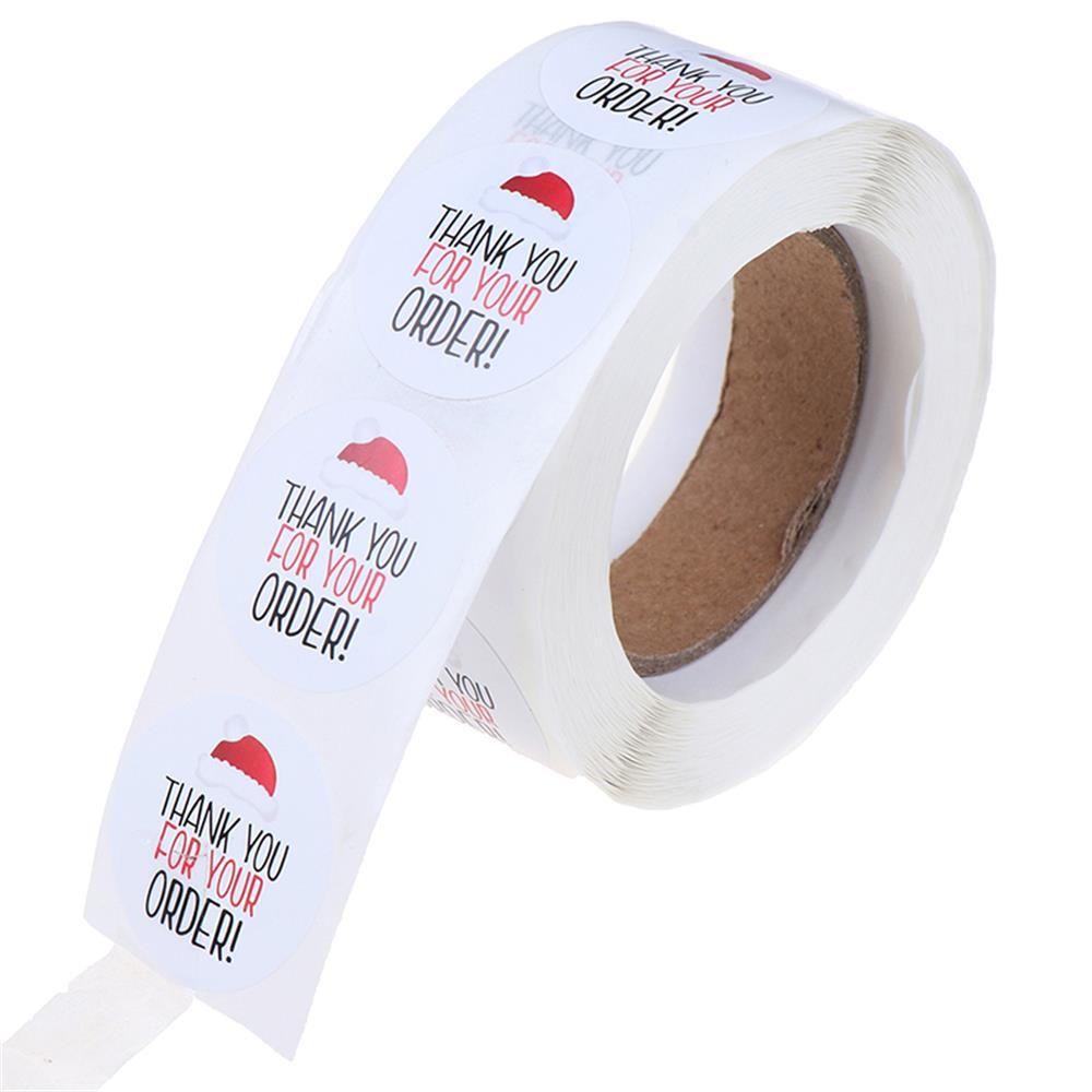 Nhãn Dán Trang Trí Hộp Quà In Chữ Thank You For Your Order DIY