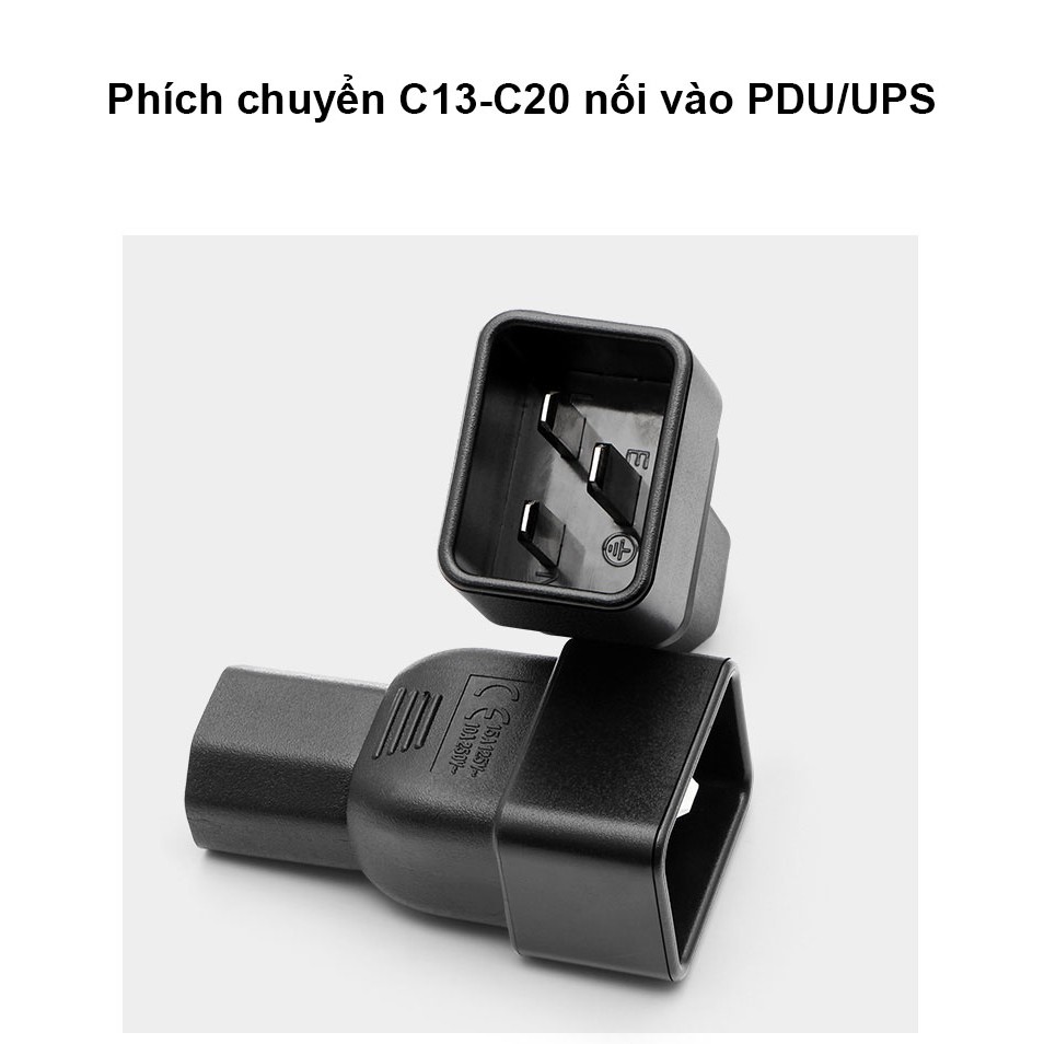 Phích Nguồn Chuyển Đổi C13-C20 Dùng Cho PDU/UPS