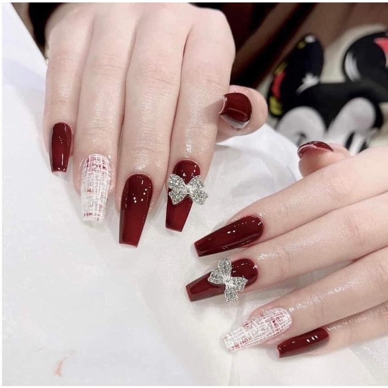 Cham đính móng tay - Nơ gắn móng xinh xắn THIÊN DI NAIL