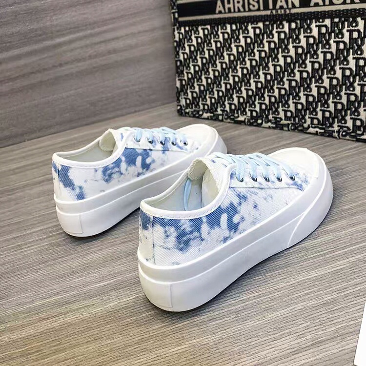 Hàng đẹp full hộp  Giày thể thao sneaker nữ FREESHIP   thiết kế dây kép màu vẩy cá tính