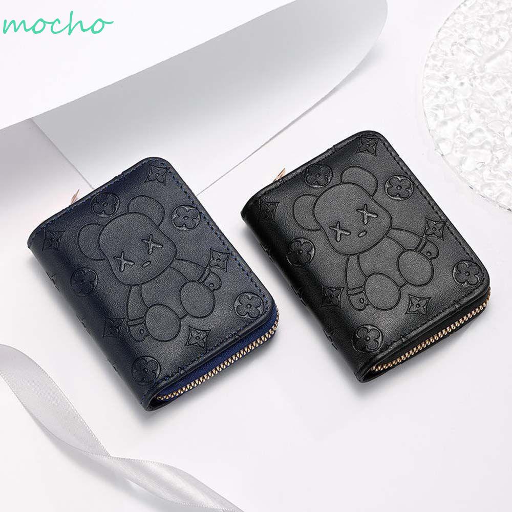 Ví Gấp Nhiều Ngăn Đựng Thẻ In Hình Gấu Violent Phong Cách Vintage Cho Nữ