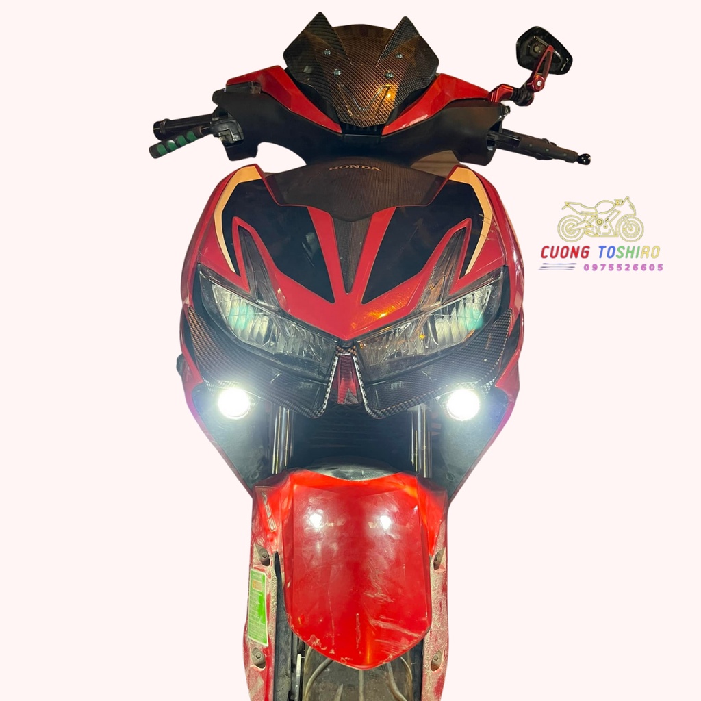 Cánh gió gắn đèn lắp cho xe winnerx đèn pha sáng 2 màu trắng vàng siêu sáng làm đẹp xe bảo hành 1 năm