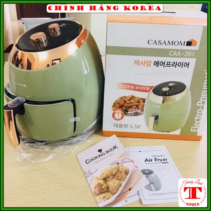 Nồi Chiên Không Dầu Casamom CAA-201 5,5L Nội Địa Hàn Quốc