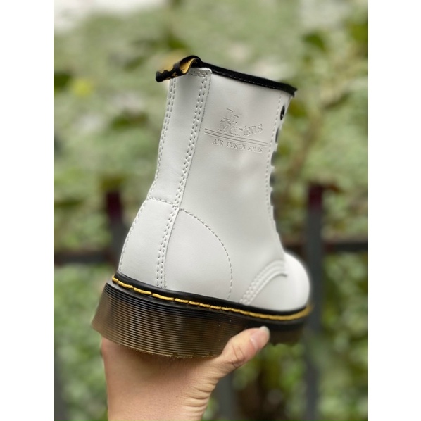 Ảnh chi tiết giày thể thao dr,marten trắng nữ cao cổ size