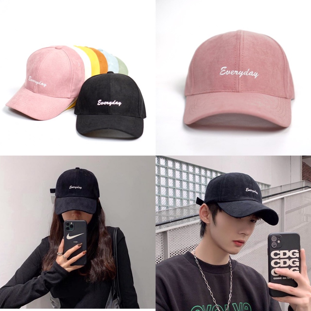 Mũ lưỡi trai ❤️ Nón kết thêu chữ Everyday phong cách Ulzzang form unisex nam nữ N10