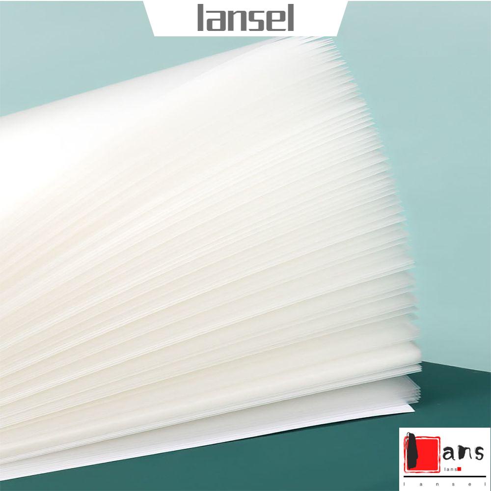 Set 50 Tờ Giấy Dán Ghi Chú Giấy Dính Đơn Giản Trong Suốt Không Thấm Nước