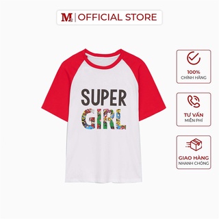Áo thun bé gái cộc tay gia đình Super Girl K00305111 Thời trang M2