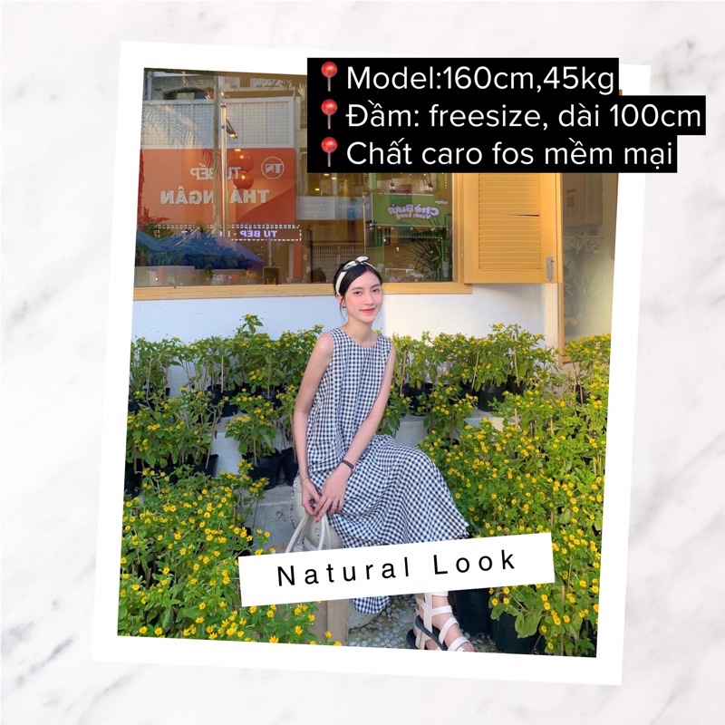 Đầm váy caro hở lưng thiết kế cao cấp freesize | BigBuy360 - bigbuy360.vn