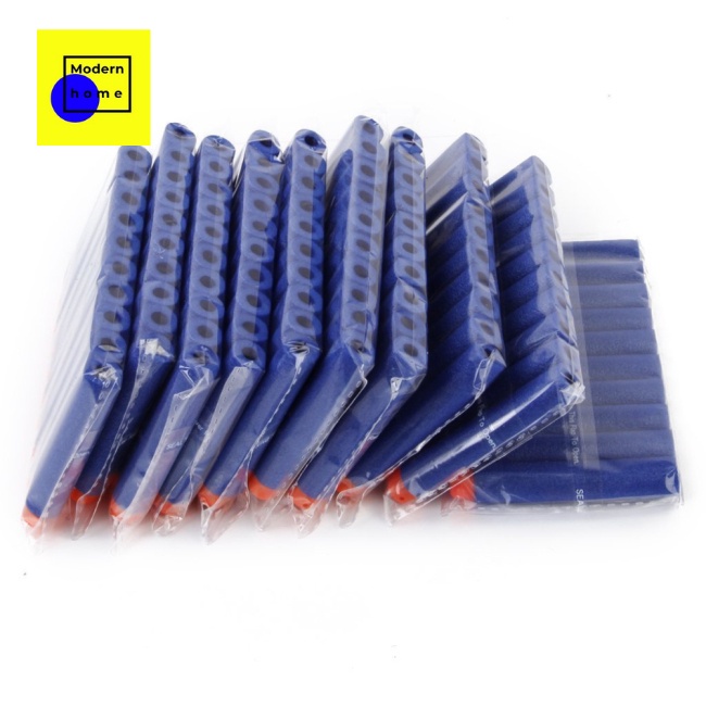 Home 10 Pcs/bag 7.2cm Hollow  Head  Soft  Darts  Toy For Nerf N-strike Elite Series Blasters