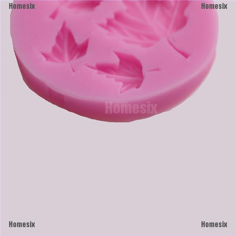 Khuôn Silicone Tạo Hình Lá Phong Trang Trí Bánh