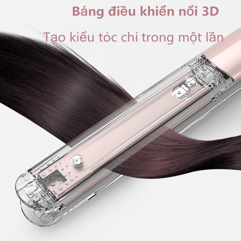 MÁY LÀ TÓC BẢN SIÊU MỎNG PRITECH-máy làm tóc 2 trong 1
