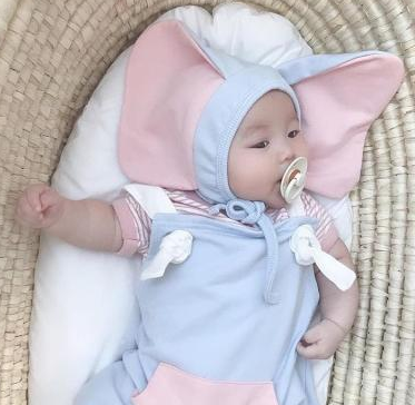 Bộ Áo Liền Quần Tai Voi Cho Bé Từ 0-24 Tháng Tuổi