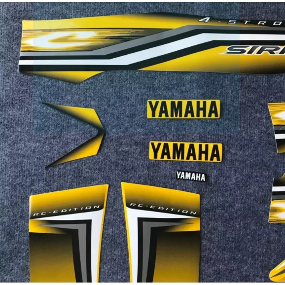 [CỰC RẺ] BỘ TEM 3 LỚP MẪU ZIN HÀNG CAO CẤP CHO SIRIUS RC 2015 - MÀU VÀNG ĐEN