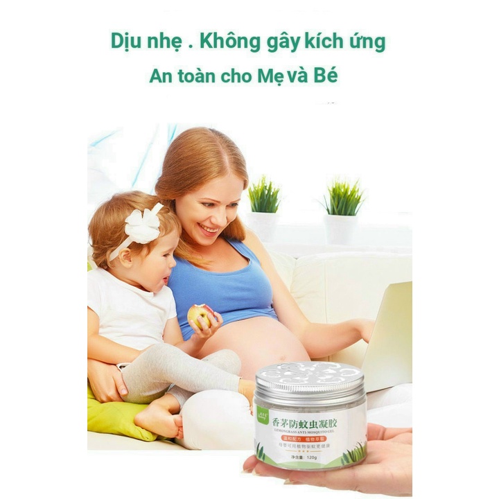 Sáp thơm đuổi muỗi với tinh dầu tự nhiên chiết xuất từ ​​lá sả thiên nhiên