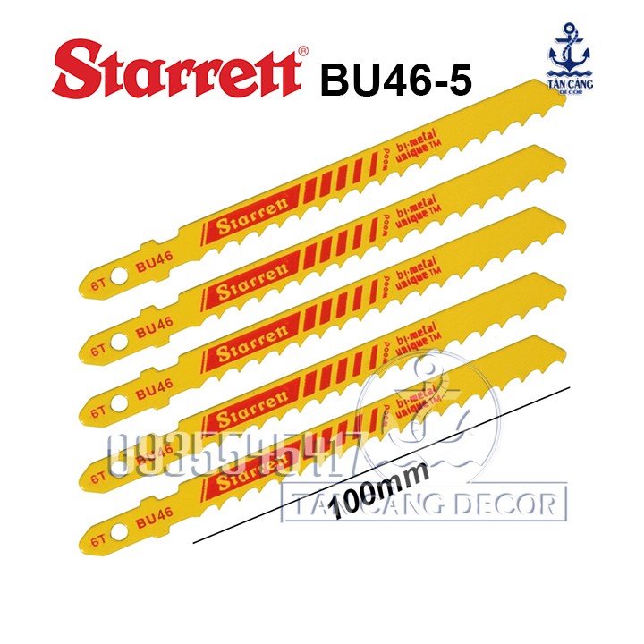 BỘ LƯỠI CƯA LỌNG GỖ STARRETT BU46-5