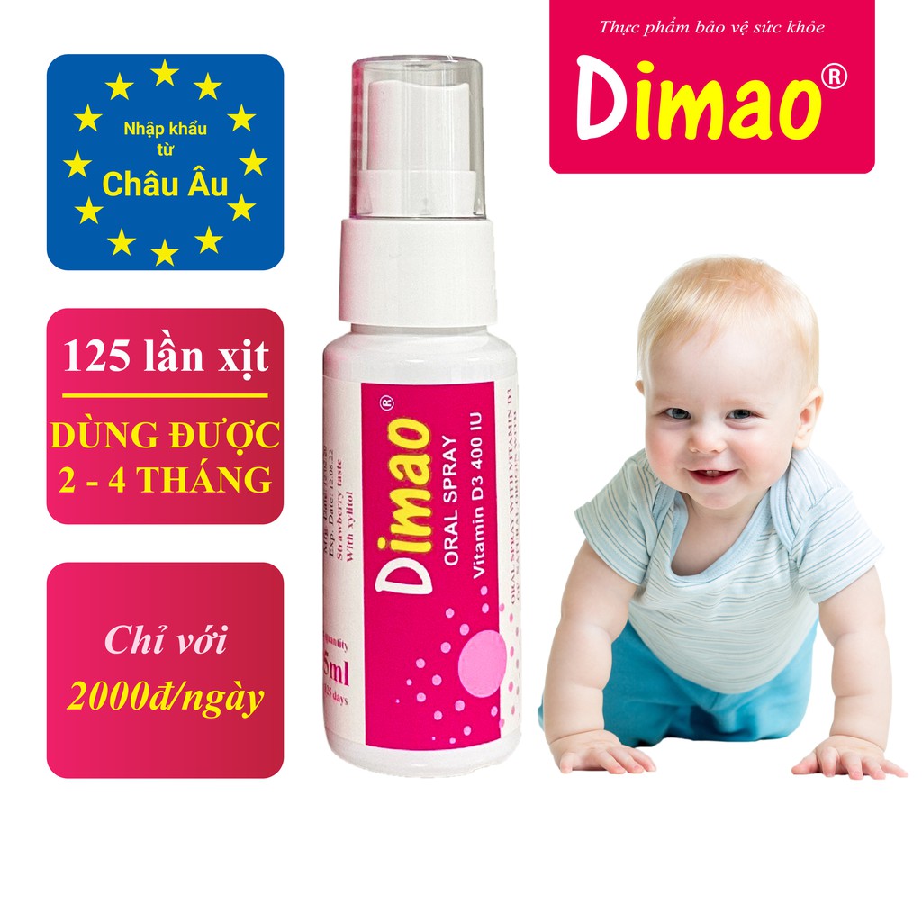 Shop Bố Ken DIMAO VITAMIN D3 400 IU Dạng Xịt [Nhập Khẩu Châu Âu Chính Hãng - Cam Kết Date Xa]