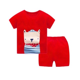 (Xả hàng)(Hàng Quảng Châu)- bộ cotton giấy xuất hàn cho bé