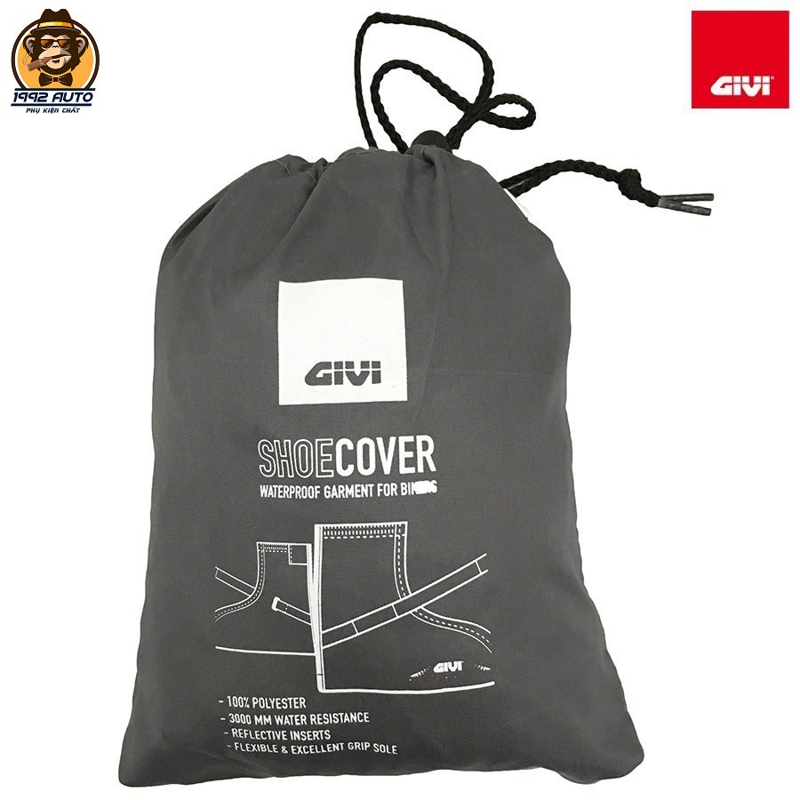 Giày Đi Mưa Givi Shoe Cover SC02 100% Polyester Hàng Chính Hãng