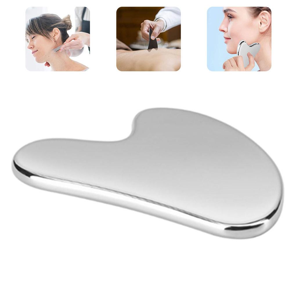 Dụng Cụ Cạo Bằng Thép Không Gỉ Hình Trái Tim Cho Mát Xa Nâng Cơ Mặt