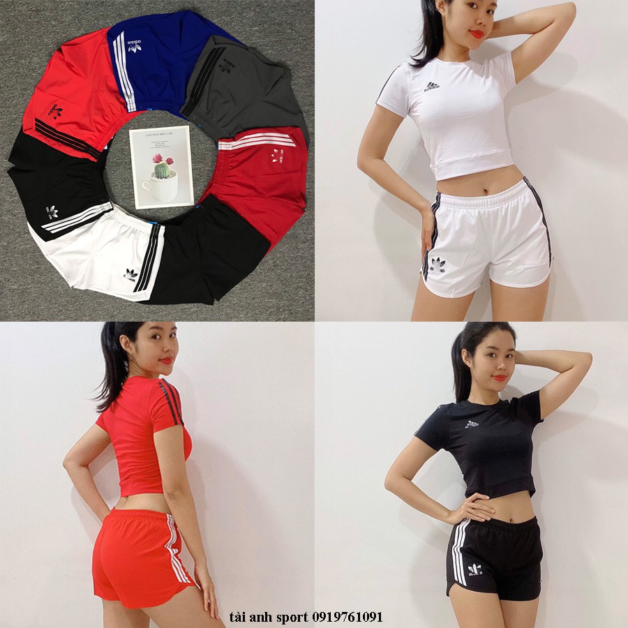 Quần short thể thao Boxer 2 lớp tập gym, yoga, aerobic