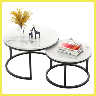 Bàn Trà Đôi Cao Cấp, Mặt Vân Đá Đẹp, Bàn Sofa