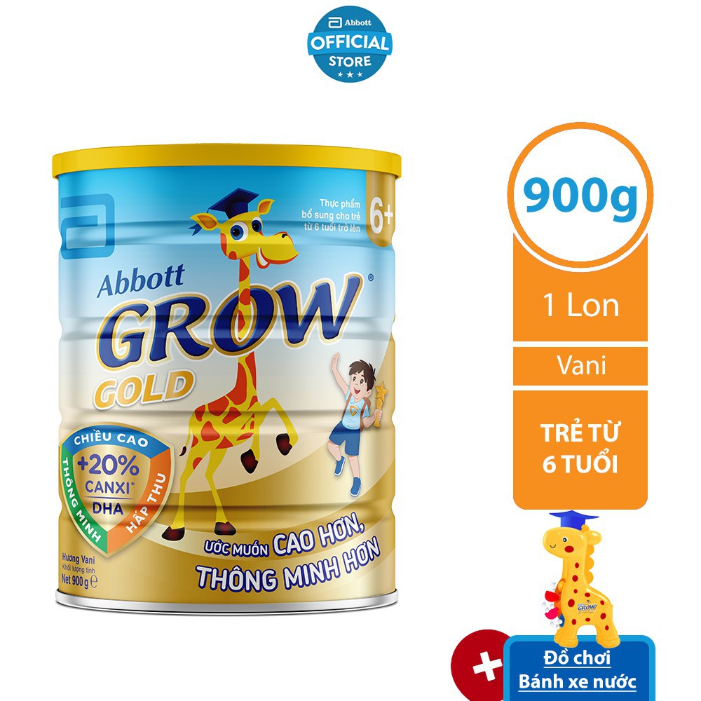 Sữa bột Abbott Grow 6+ 900g