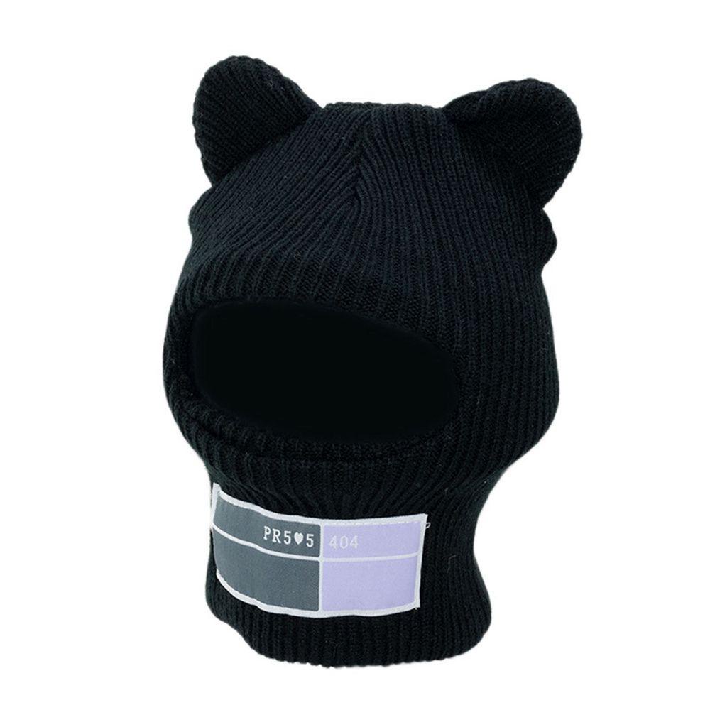 MOCHO Set Mũ beanie + Khăn Choàng Cổ + Yếm Màu Sắc Đơn Giản Giữ Ấm Mùa Đông Cho Nam