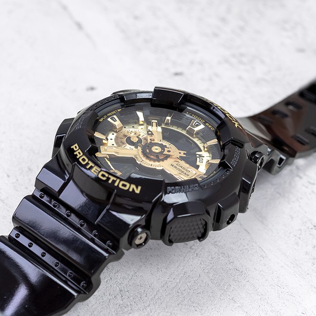 Đồng hồ nam dây nhựa Casio G-Shock chính hãng Anh Khuê GA-110GB-1ADR