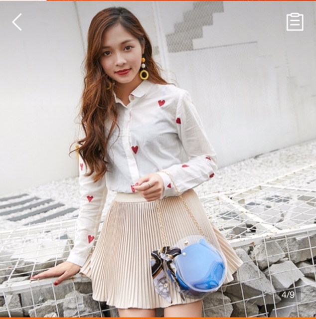 [XẢ] Túi đeo chéo tròn trong suốt thắt nơ xinh xắn