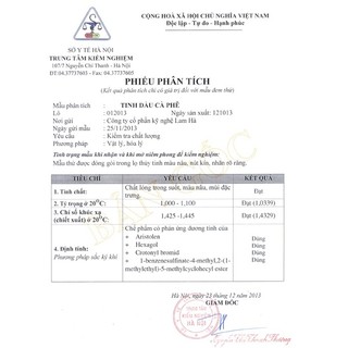 Tinh Dầu Cà Phê Nguyên Chất Lam Hà, 10ml/50ml/100ml