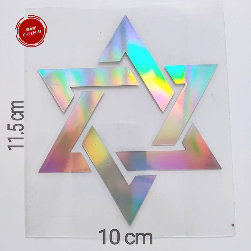 Tem dán trang trí xe máy, ô tô Thuỷ Thủ Mặt Trăng, ngôi sao biểu tượng ma thuật