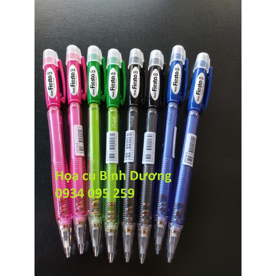 Bút chì kim bấm 0.5 Pentel Fiesta - AX105 (có tẩy) - Hàng Nhật