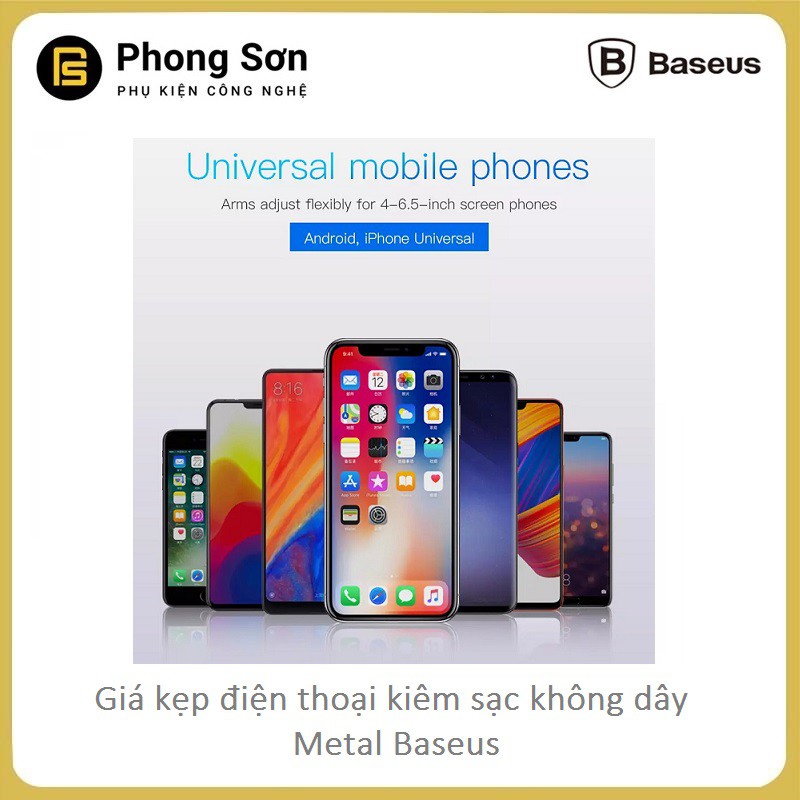 Giá đỡ điện thoại kiêm sạc không dây  Baseus Metal Gravity Car Mount Trên ôtô ( Gắn cửa gió điều hòa chắc chắn ) | BigBuy360 - bigbuy360.vn