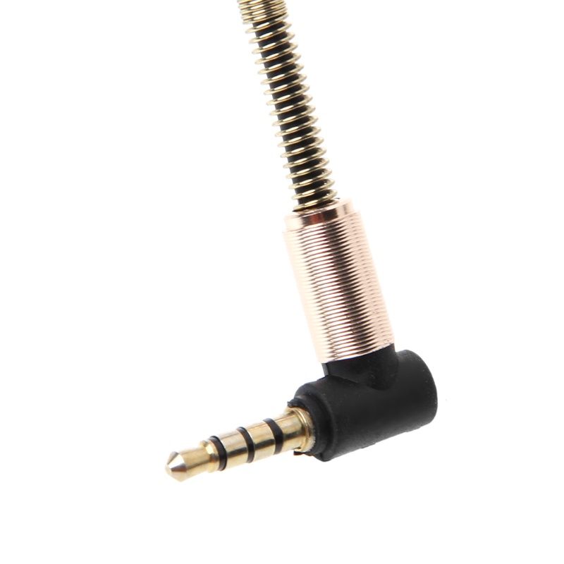 Dây Cáp Aux Chuyển Đổi Từ Đầu Cắm 3.5mm Sang Cổng Cắm 90 Có Mic° Giắc Cắm Tai Nghe Cho Xe Hơi