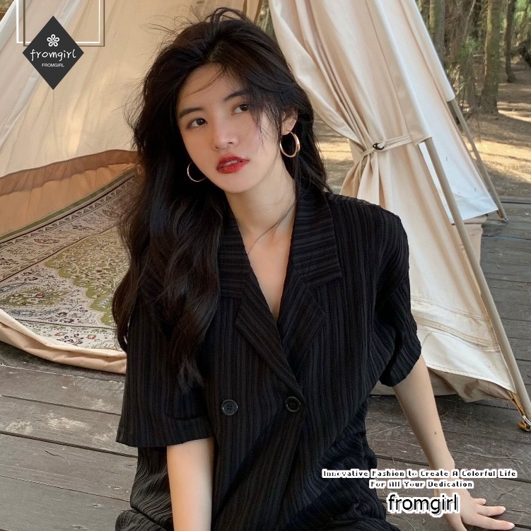 Áo Sơ Mi Trắng Tay Ngắn Dáng Rộng Thời Trang Mùa Hè Hàng Mới 2022 Cho Nữ