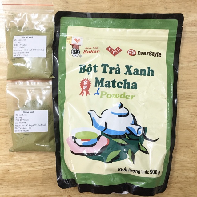 Bột trà xanh gói 50g