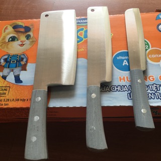 Bộ sản phẩm gồm chặt vuông, dao thái và dao gọt hoa quả