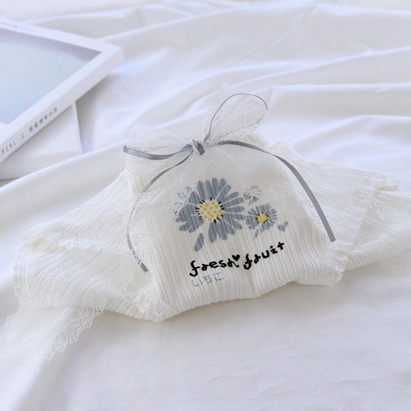 [CHE TÊN 100%] Quần Lót Nữ Cute LMD28 Quần Chíp Hoa Cúc Nơ Ren Chất Cotton Quảng Châu Cao Cấp Sexy Xịn Đẹp Lamodu Shop | BigBuy360 - bigbuy360.vn