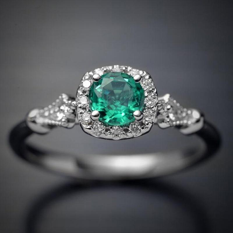 Nhẫn Nữ Mạ Vàng Đính Đá Pha Lê Phong Cách Vintage