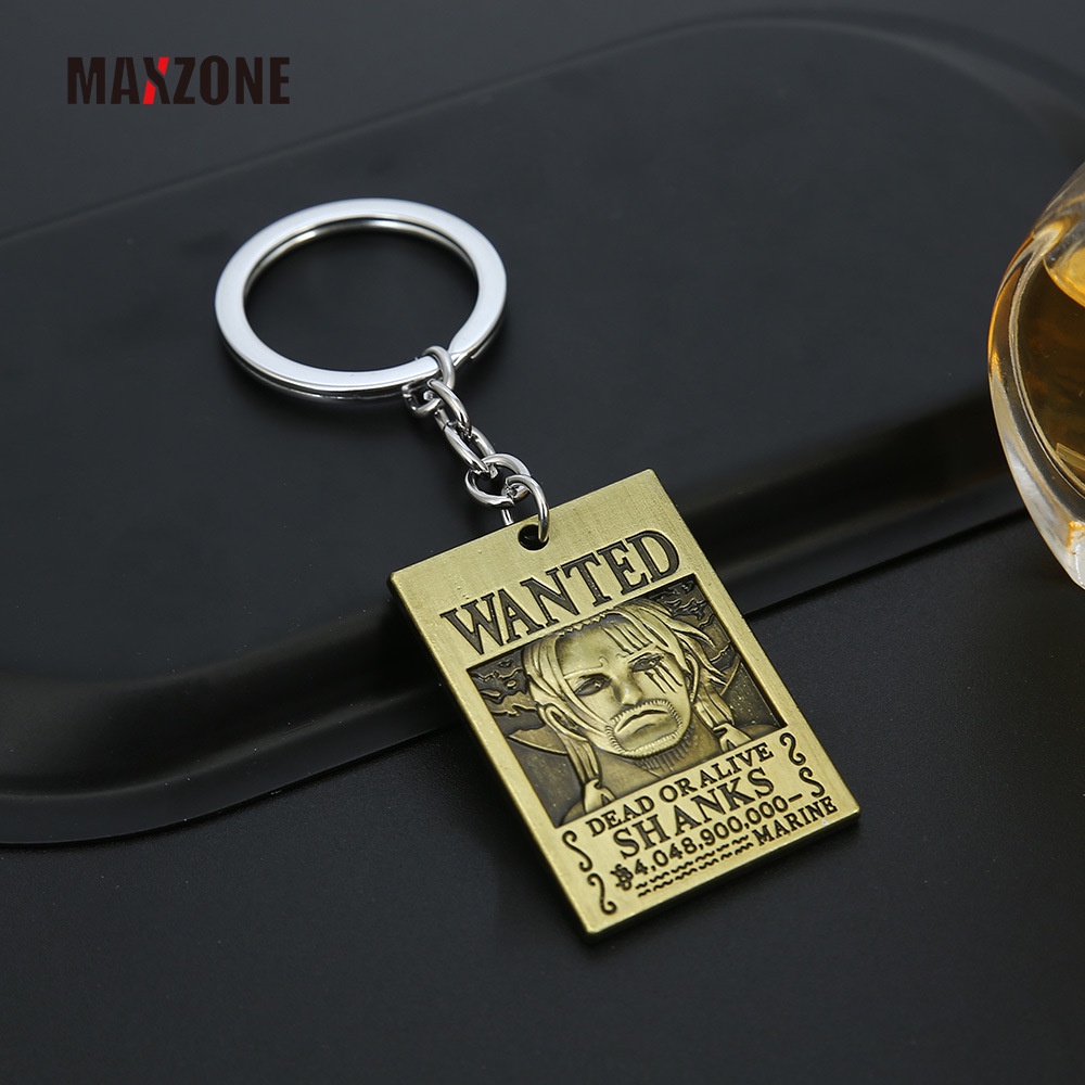 Maxzone Móc Khóa Kim Loại Hình Nhân Vật One Piece Roronoa Zoro Shanks Kaido Charlotte Linlin Edward Newgate Marshall Teach