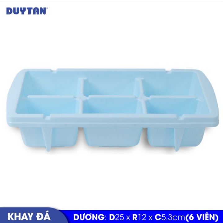 Bộ 4 Khuôn nhựa làm đá Duy Tân 6 viên - Nhiều màu Được sản xuất tại Việt Nam từ chất liệu nhựa PP an toàn, an toàn