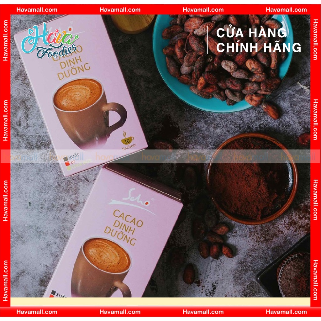 Bột Cacao Dinh Dưỡng Scho Hộp 10 Gói - Instant Chocolate Drink